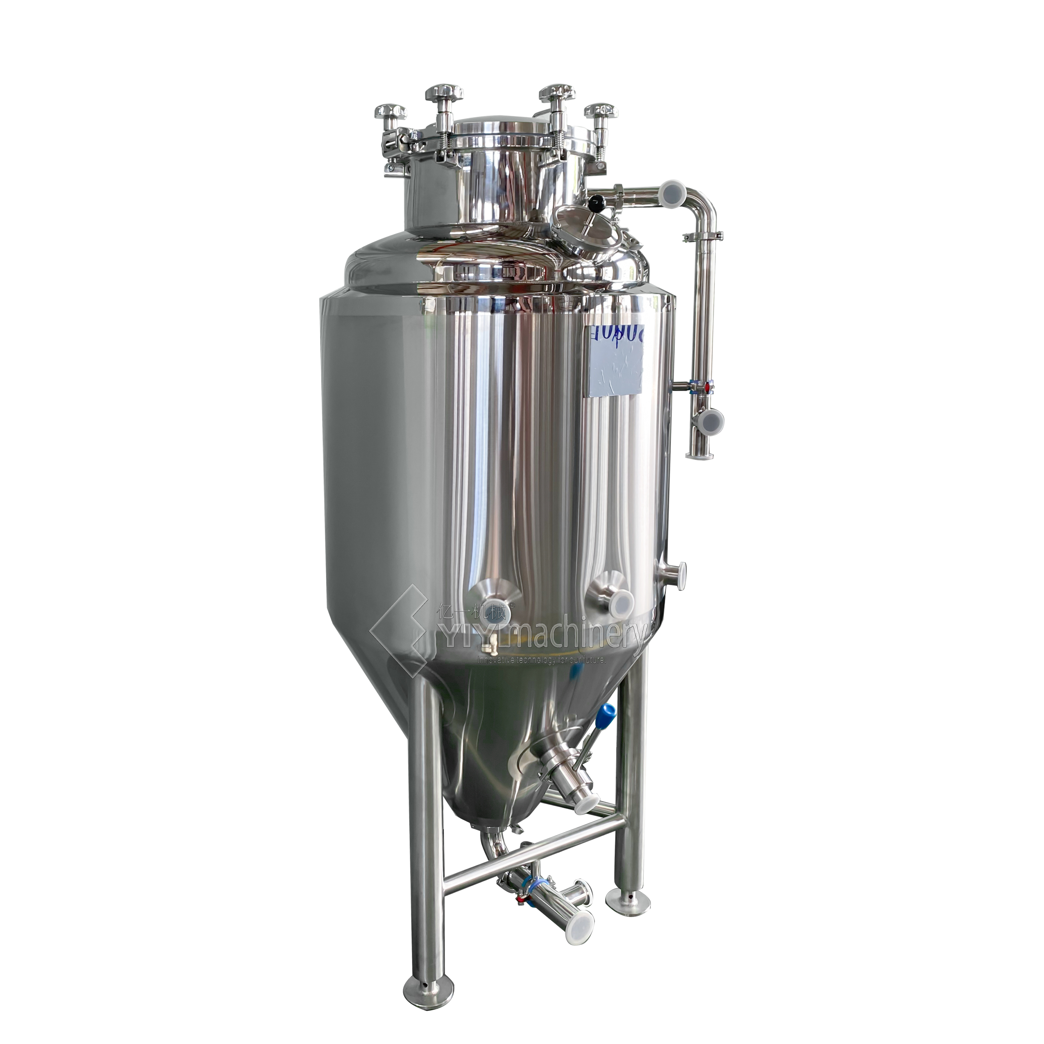 600L Isobaric Beer Fermentation Tank Unitank Stainless Steel Conical Ferment Tank with Cooling Jacket China