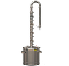Alcohol Distiller Still for Home Use Kit 304 Stainless Steel Whiskey Making Kit with Thermometer Whiskey Brandy Vodka