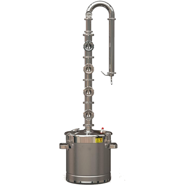 Alcohol Distiller Still for Home Use Kit 304 Stainless Steel Whiskey Making Kit with Thermometer Whiskey Brandy Vodka