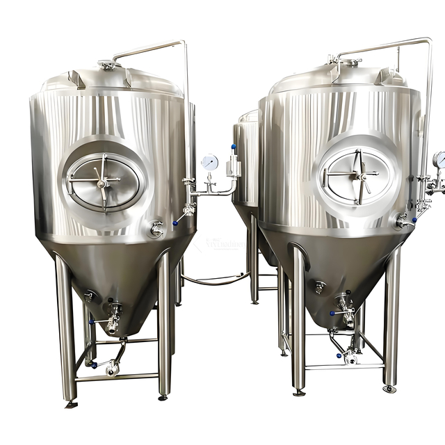 Stainless Steel Tank Isobaric Fermenting Equipment Beer Fermentation Tanks for Sale with Cooling Jacket 500L 1000L 3000L