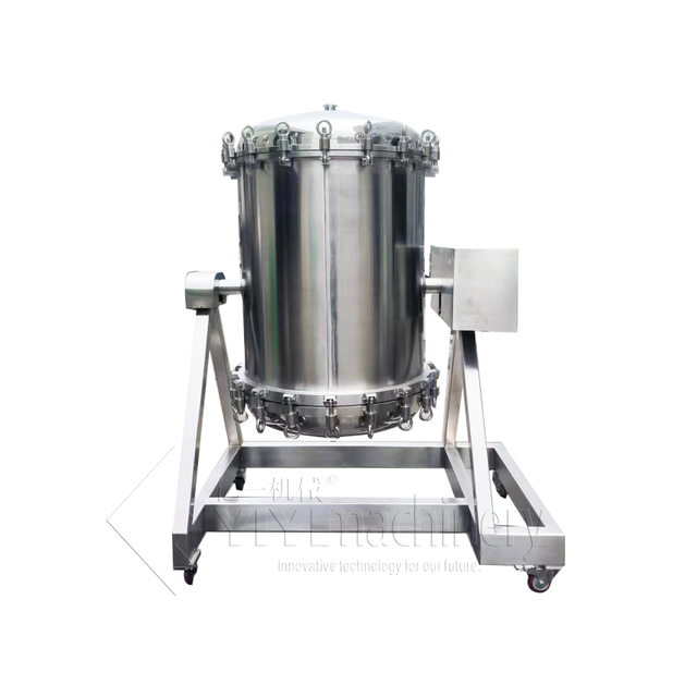 Sanitary Grade Stainless Steel Filter Housing Filtration Flange In Out with 304 316 L Titanium Rod Cip Clean System