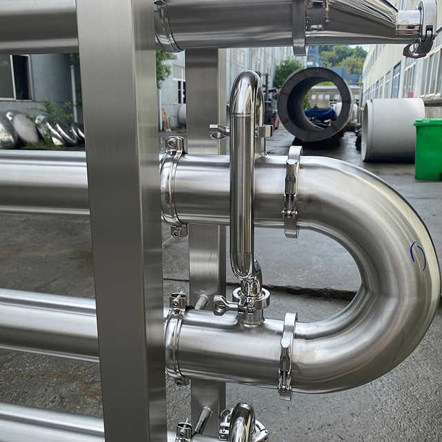 Brewhouse Beer Brewing Equipment Brewery Equipment Stainless Steel Wort Chiller Shell And Tube Heat Exchanger