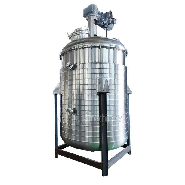3500L Stainless Steel Chemical Reactor Tank Variable Frequency Motor with High Speed Mixer