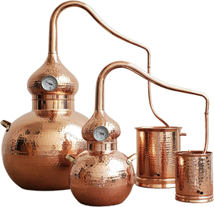 5 Gallon Pure Copper Alembic Still for Whiskey Moonshine Essential Oils by Yiyi 20 Litre