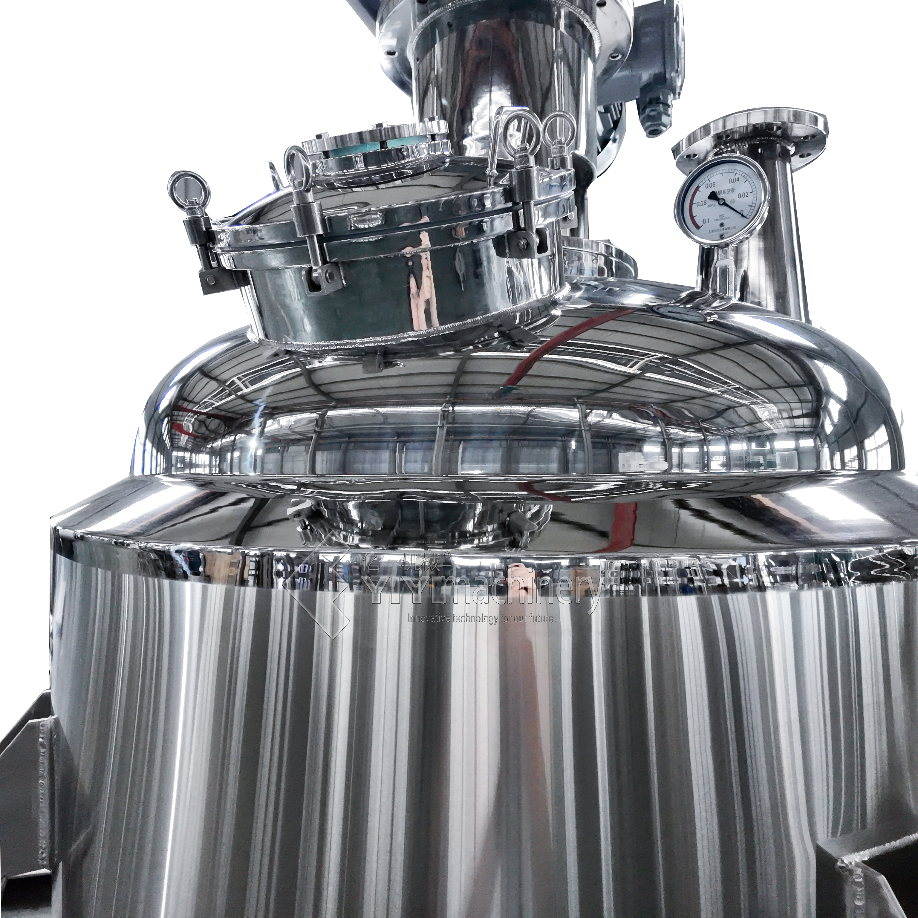 High Quality Stainless Steel Storage Mixing Tanks Concentration Vacuum Mixer Tank Equipment 