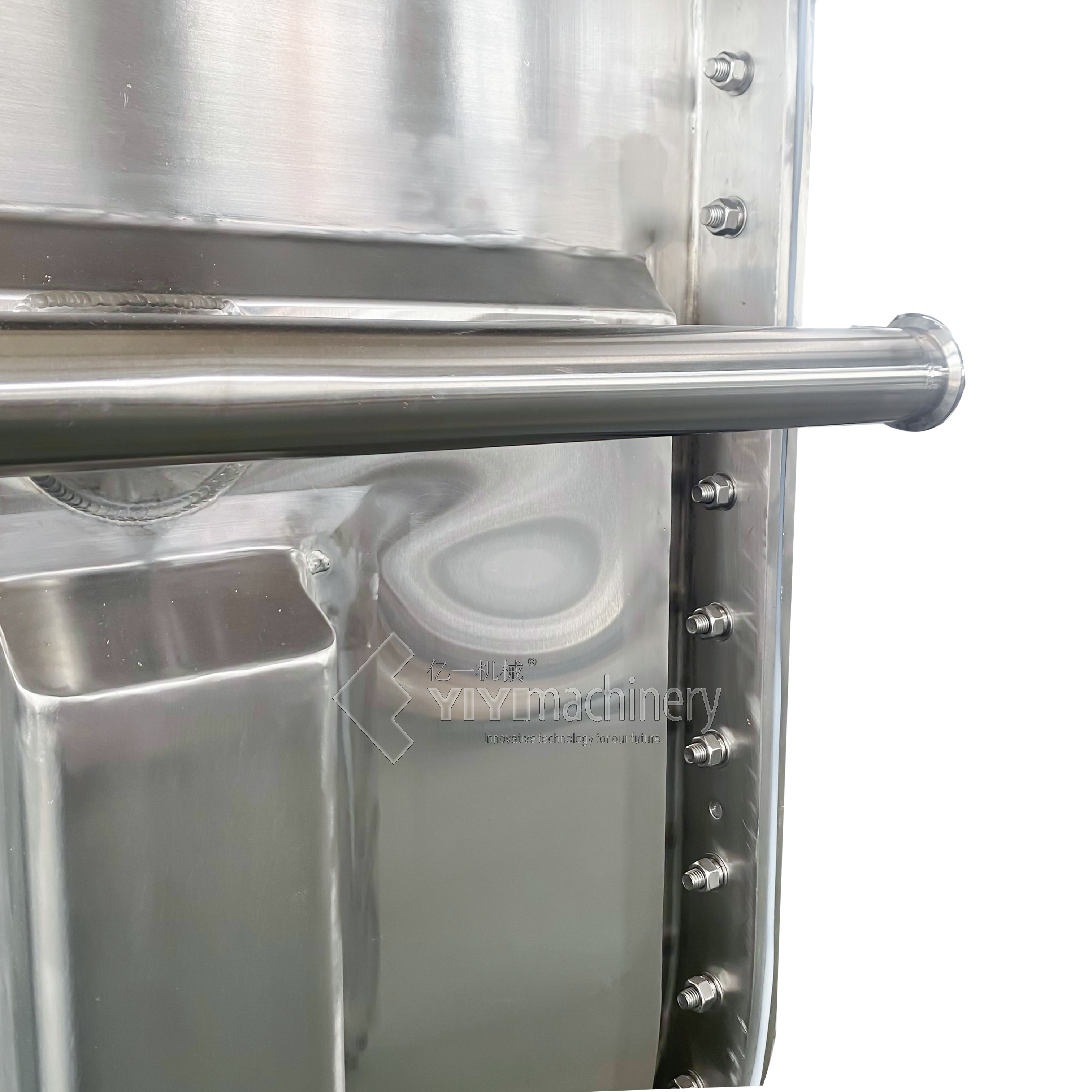 1400L Cooling Kettle Vessel Custom Mixing Corrosion Resistant Jacketed Stainless Steel Reactor Heating Circulator Vacuum Pump