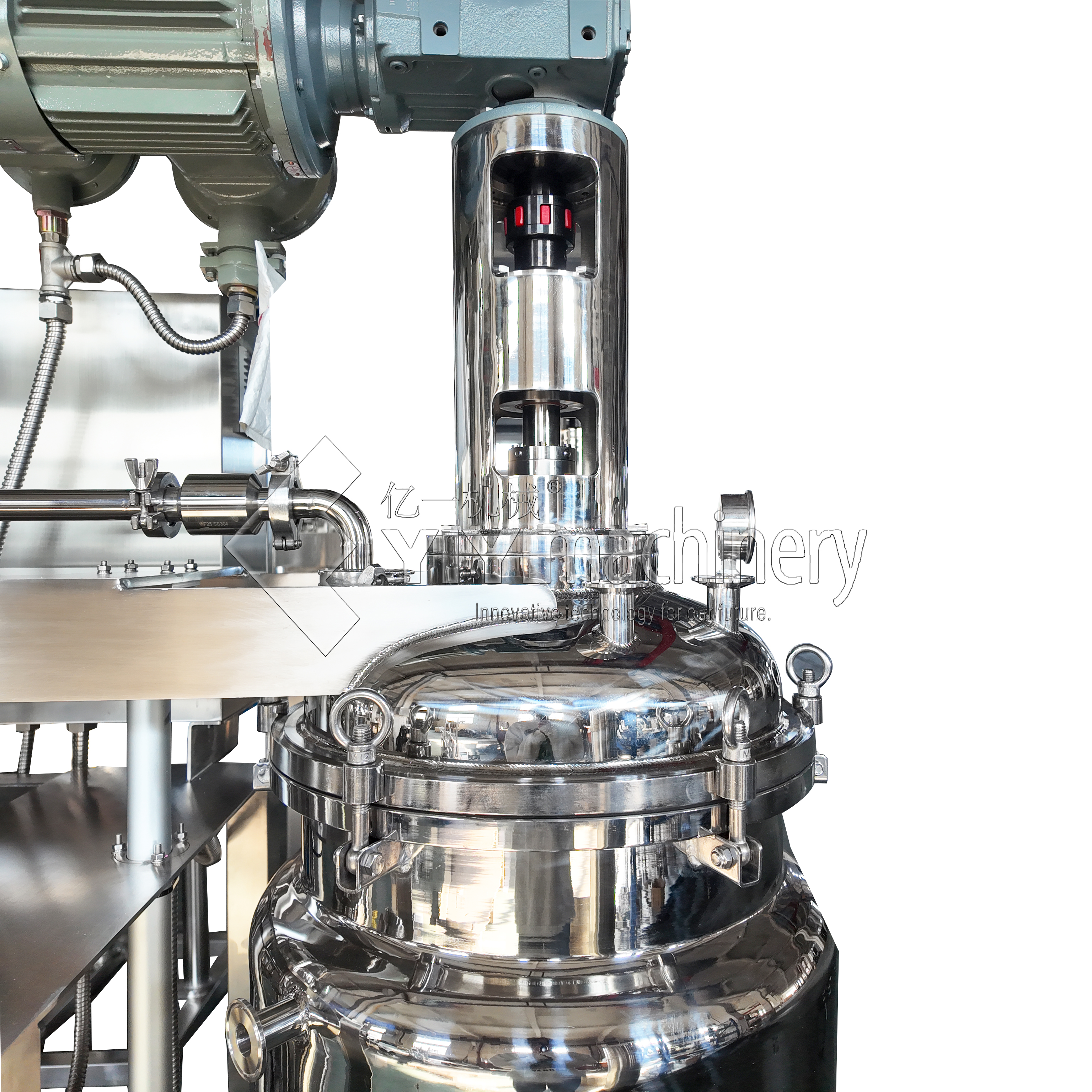 Mixing Equipment Vertical Tank Stainless Steel with Agitator Lift Type