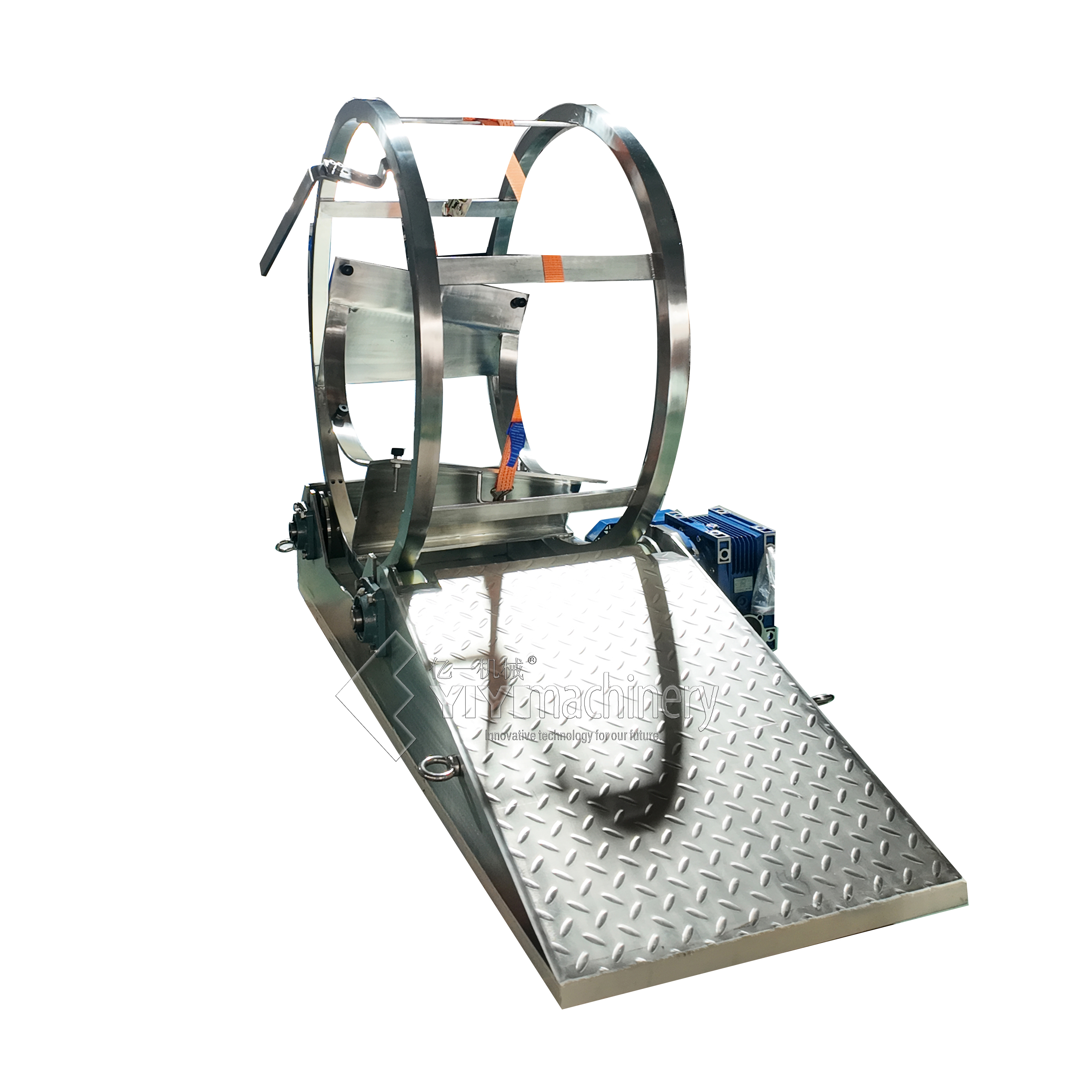 Roller Rack Suitable for Testing Stainless Steel Oil Drum Tank