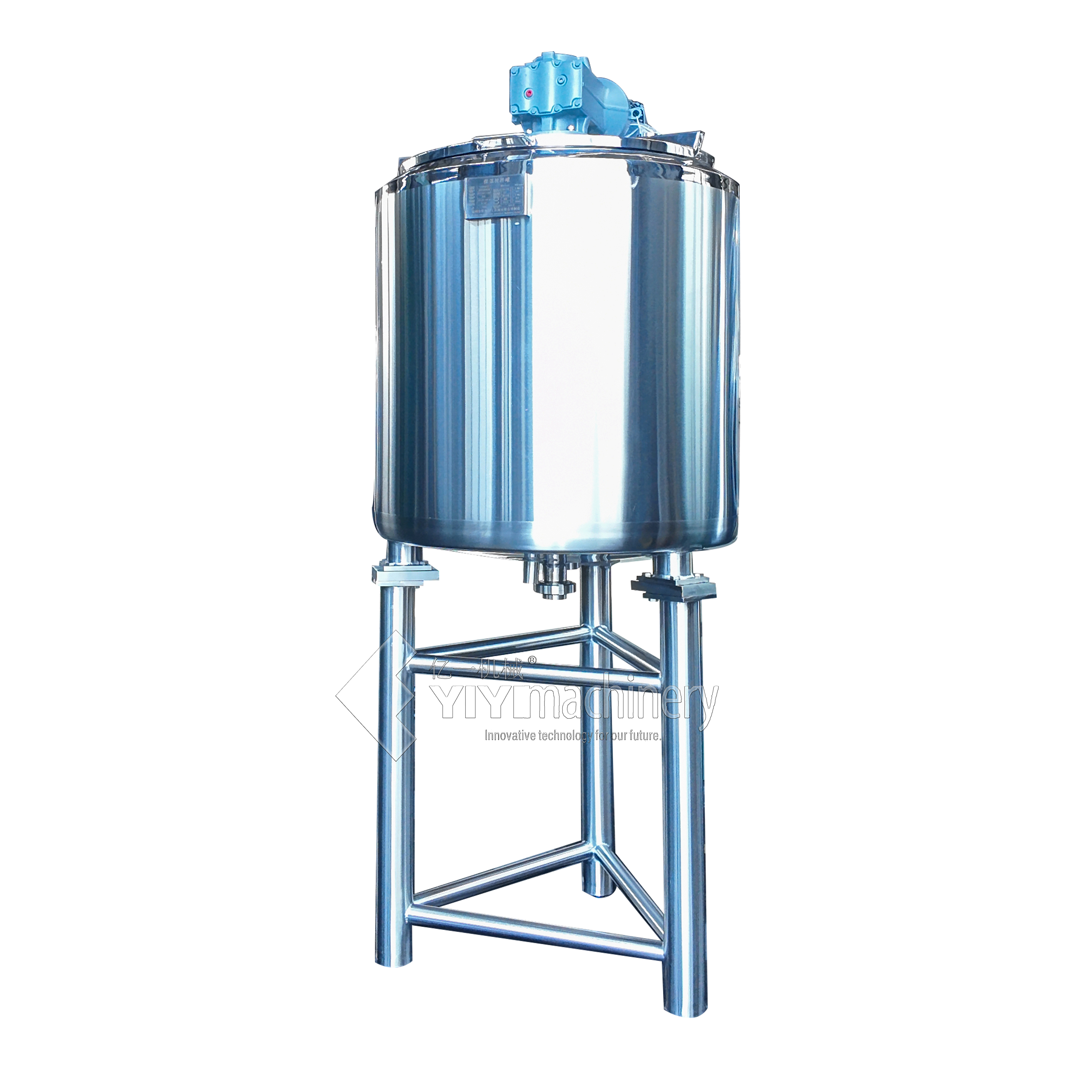 150L Sanitary Stainless Steel Stirrer Sugar Factory Sugaring Mixing Equipment Tank 