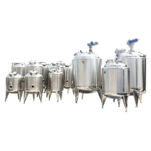 Stainless Steel Mixing Tank Reactor with Agitator Blender Used for Food Beverages Cosmetics