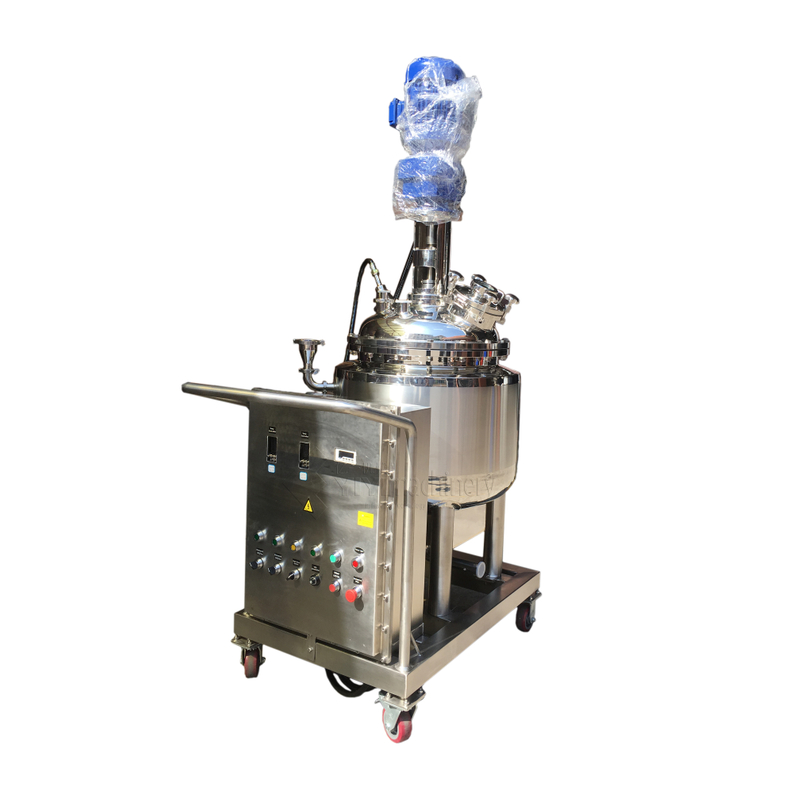 Stainless Steel Jacketed Heat Electric Chemical Agitator Mixer Machine with Liquid Mixing Mixing Tank Manufacturers 