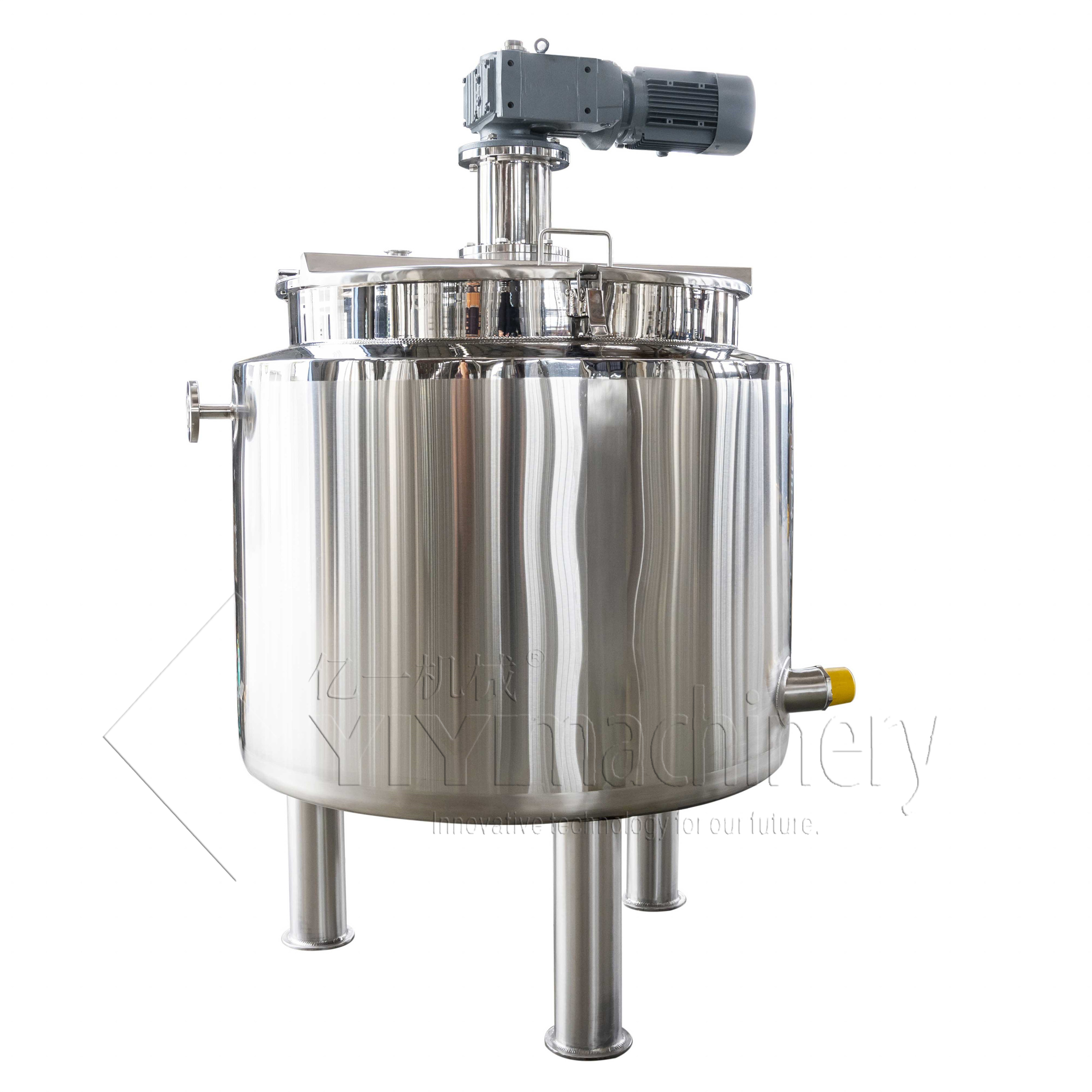 Factory Tank Sus 304 316 L Mixing Equipment With Stairs Platform Stainless Steel Mixing Vessels 