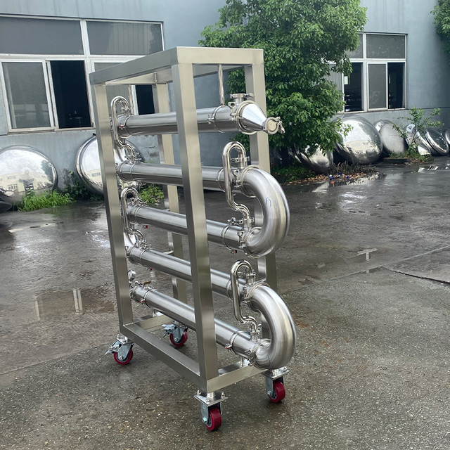 Brewhouse Beer Brewing Equipment Brewery Equipment Stainless Steel Wort Chiller Shell And Tube Heat Exchanger