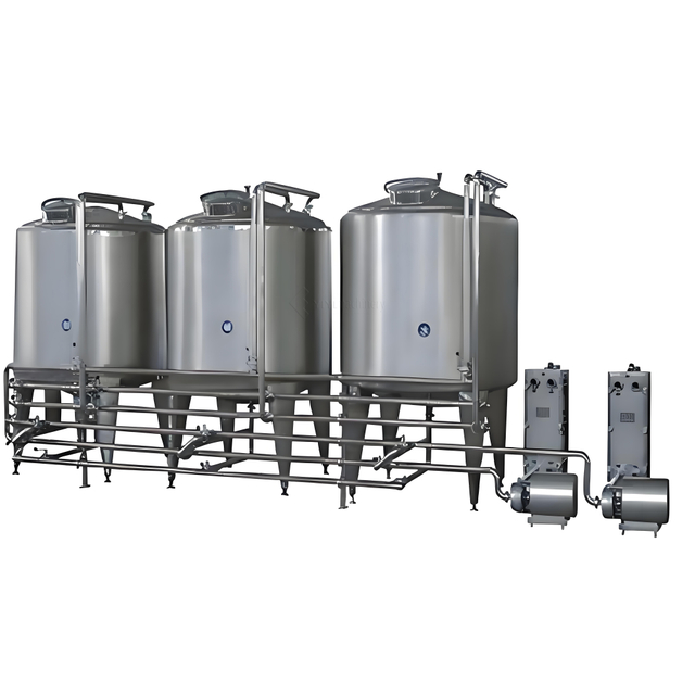 Hotel Pub Craft Beer Brewing Equipment Brewery with Cleaning System CIP Machine