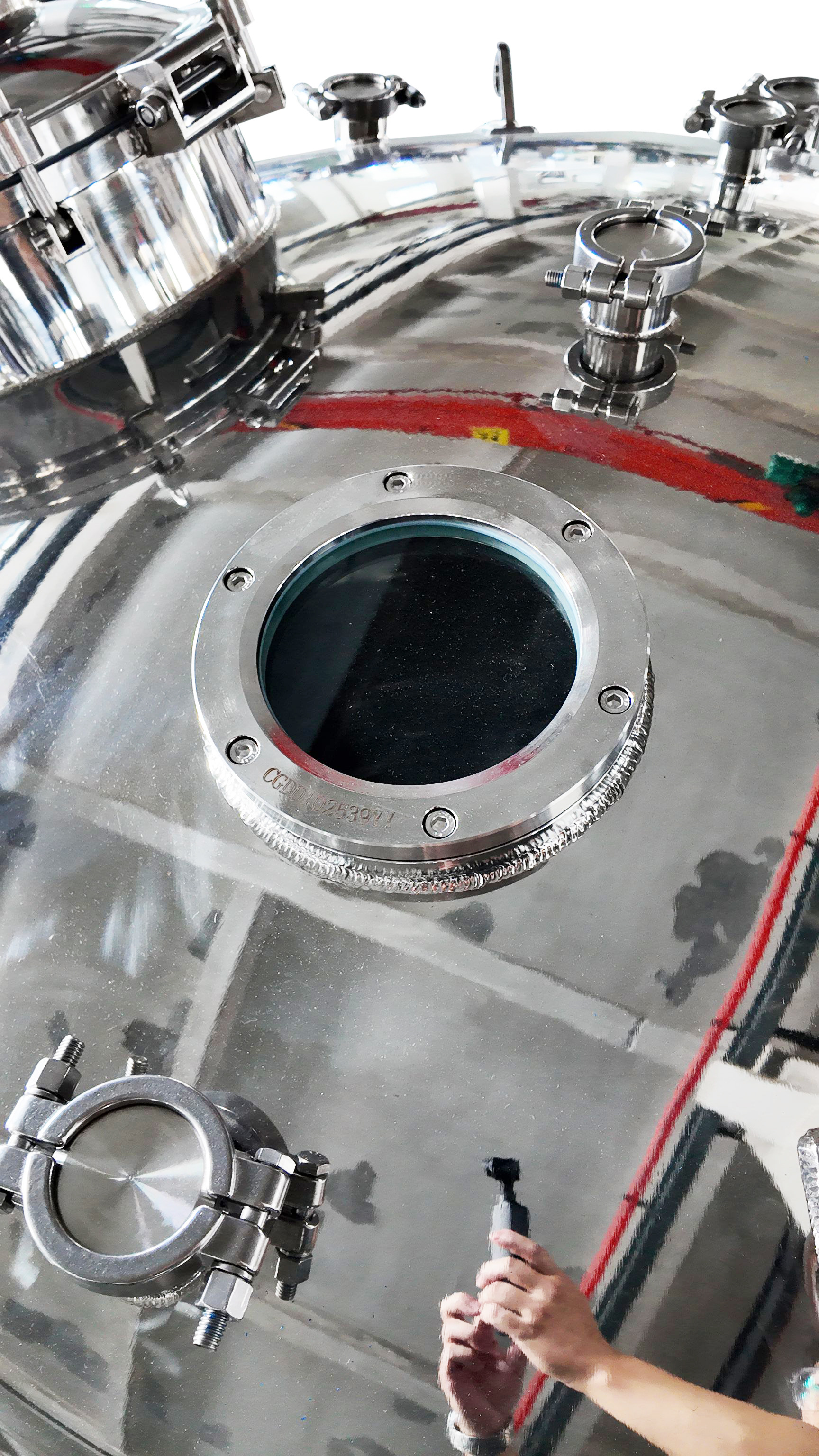 Stainless Steel 1500 Liter Metering Tank for Lithium Battery Production