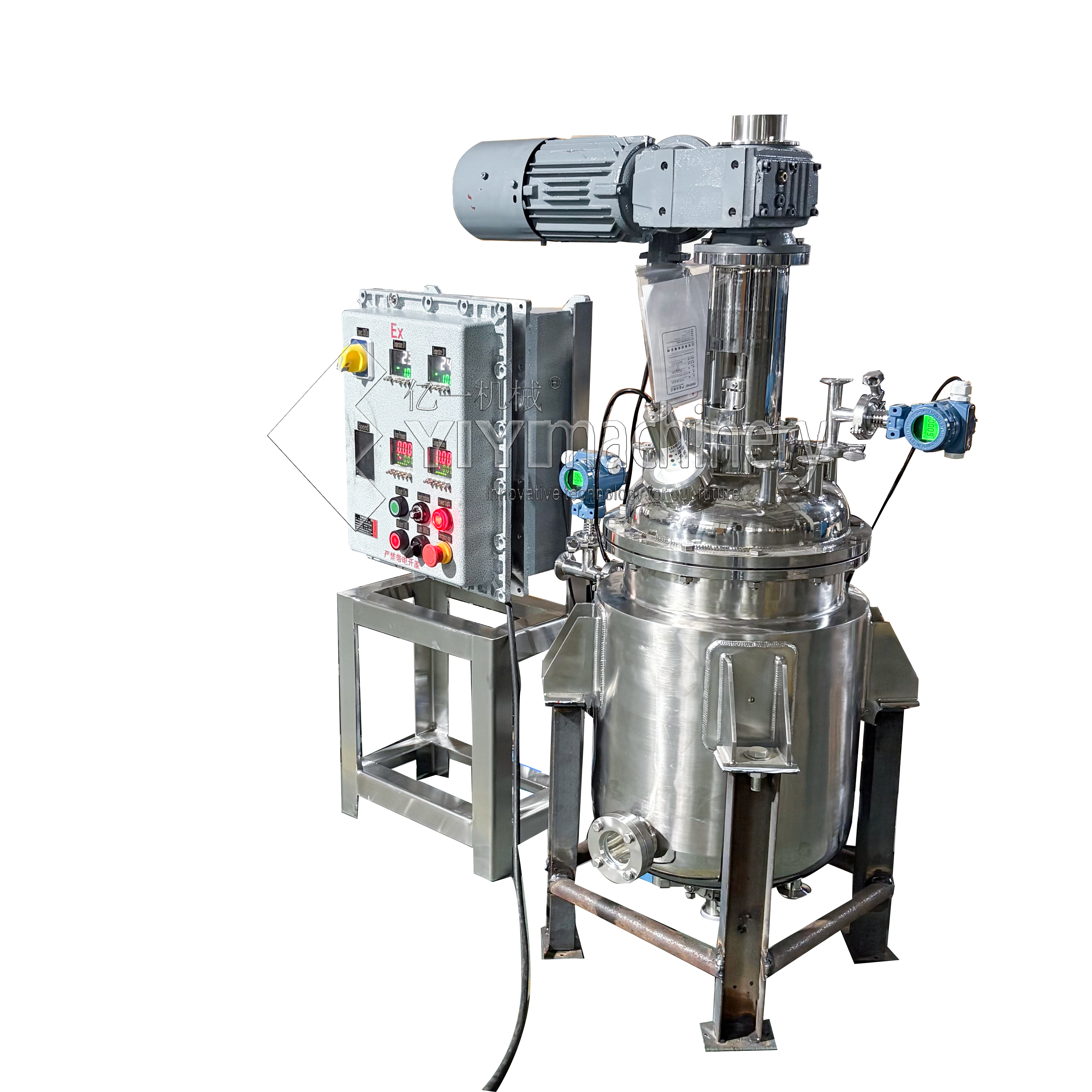 100Lt Stainless Steel Reactor Jacket Mixing Tanks
