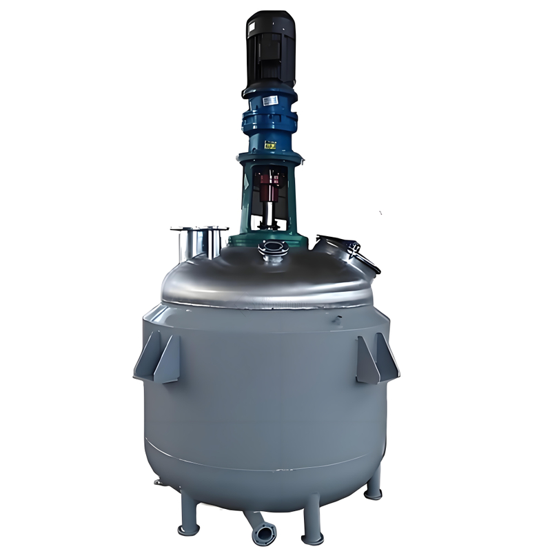 Liquid Emulsify Reactor Homogenizer Agitator Electric Steam Heating Mixer Jacketed Stainless Steel Mixing Tank